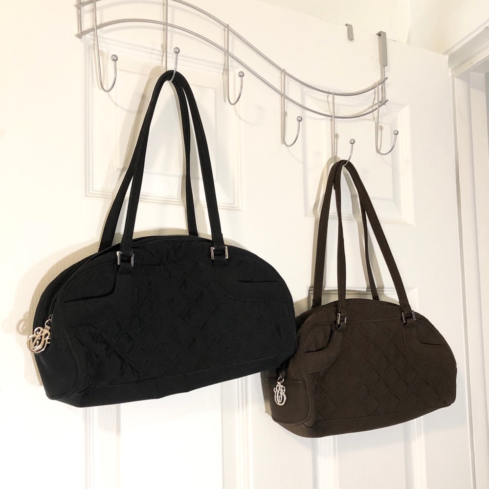 Lot of 2 Vera Bradley purses-1 black & 1 brown